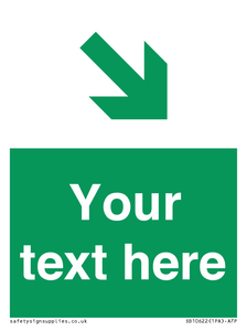 Custom Safe condition: Green Down right arrow